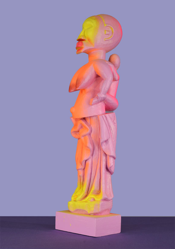 Martin von Ostrowski: Female Gender Study, 2020, Holz, Lack, 44,0 x 8,0 x 11,0 cm